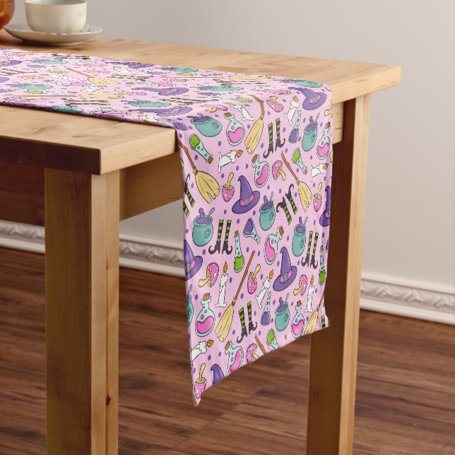 Halloween Pattern Short Table Runner (In Situ)