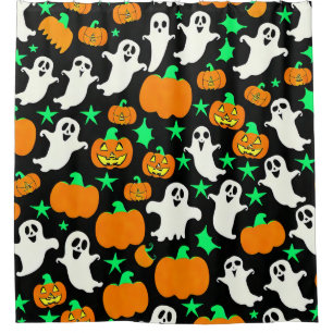 Halloween Pattern Shower Curtain