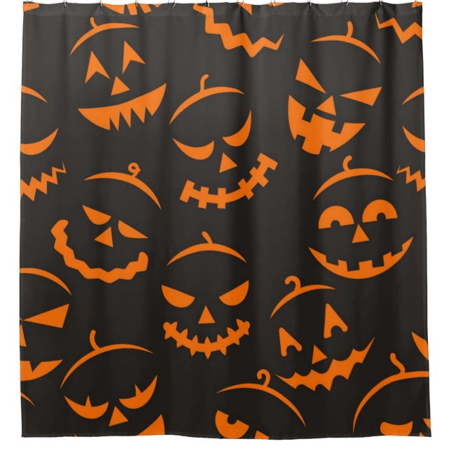 Halloween pattern shower curtain (Front)