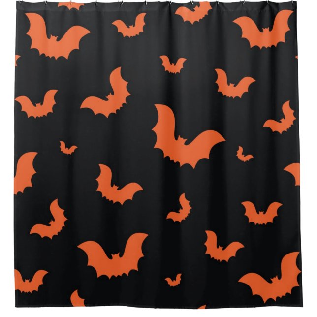 Halloween pattern shower curtain (Front)