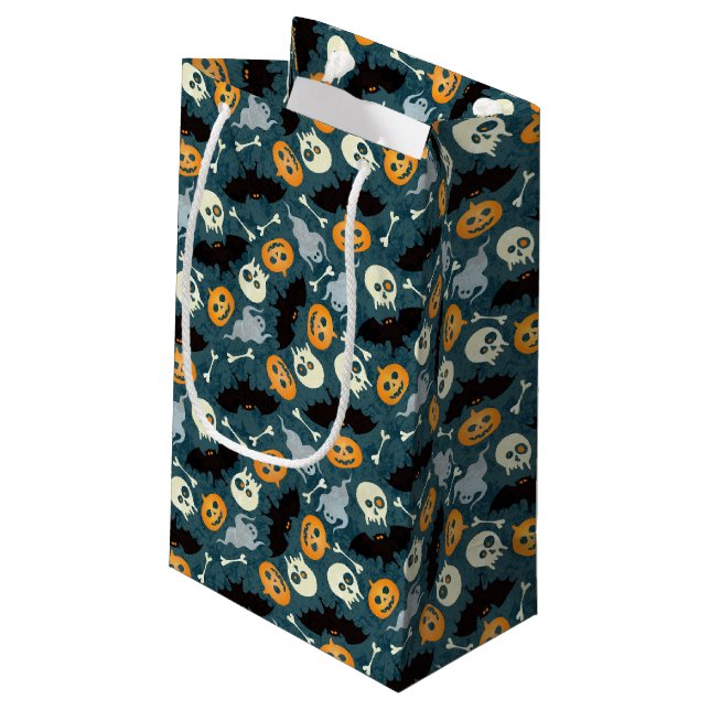 Halloween pattern small gift bag (Back Angled)