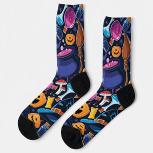 Halloween pattern socks