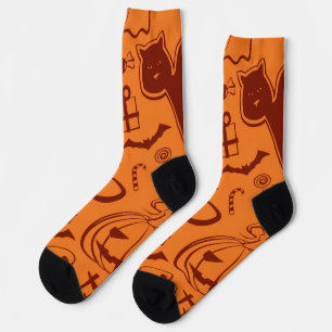 Halloween pattern socks