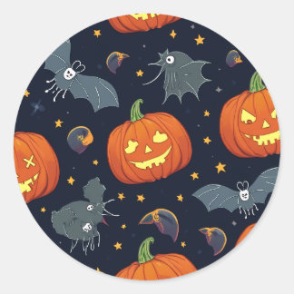 halloween pattern sticker