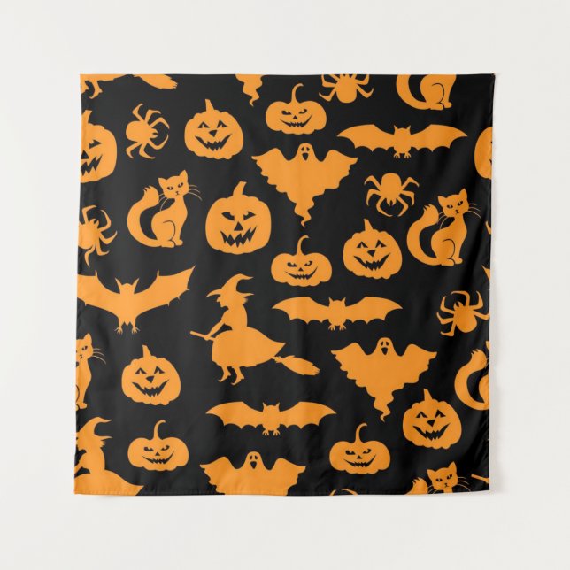 Halloween pattern tapestry (Front)
