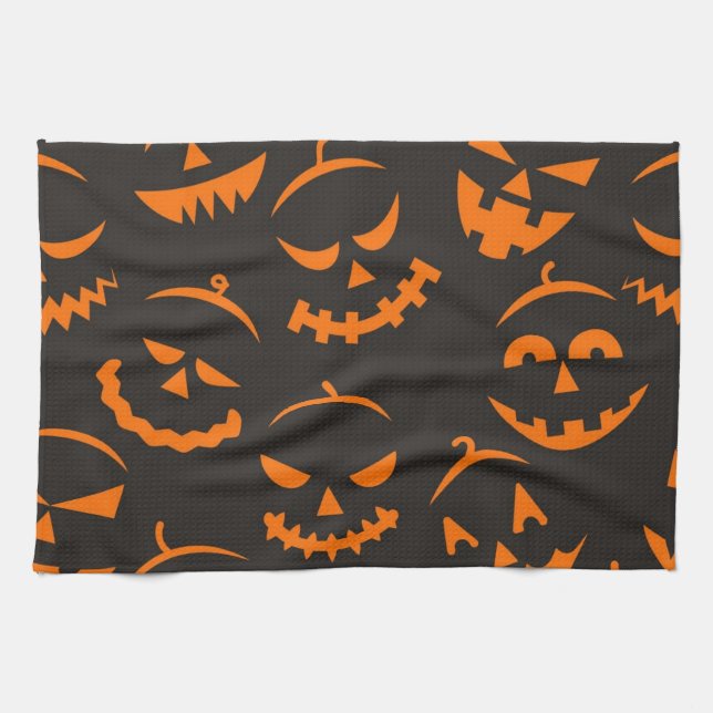 Halloween pattern tea towel (Horizontal)