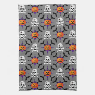 Halloween Pattern Tea Towel