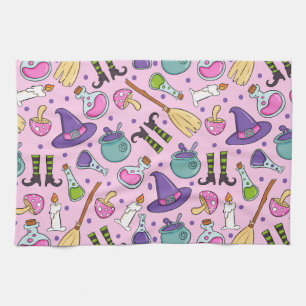 Halloween Pattern Tea Towel