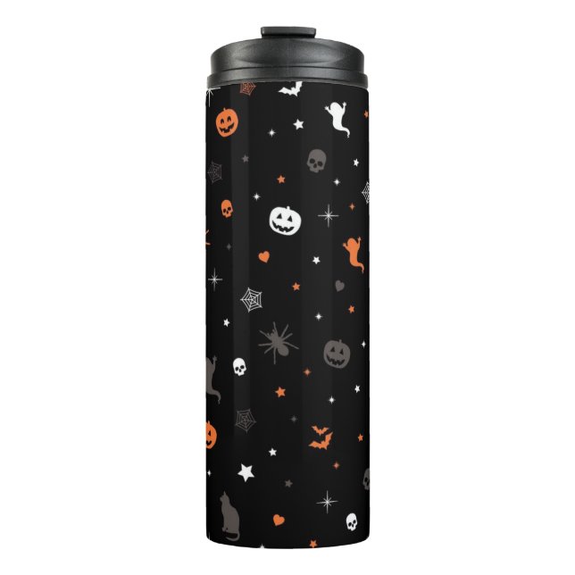 Halloween pattern thermal tumbler (Front)