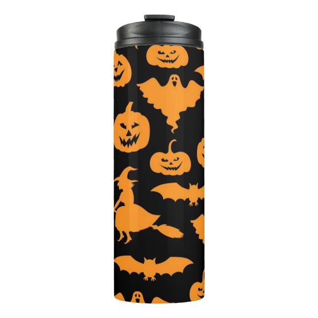 Halloween pattern thermal tumbler (Front)
