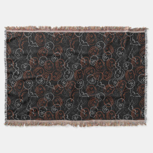 Halloween Pattern Throw Blanket