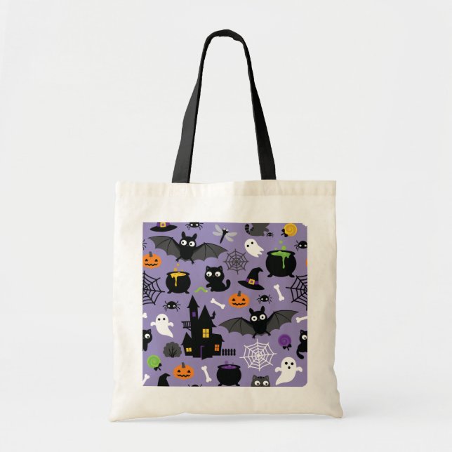 Halloween Pattern Tote Bag (Front)