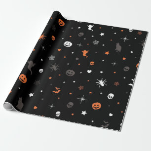 Halloween pattern wrapping paper