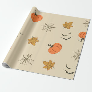 Halloween pattern wrapping paper