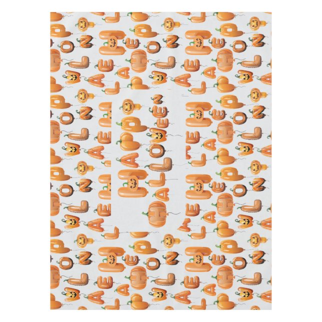 Halloween Patttern Of Balloons Tablecloth (Front)