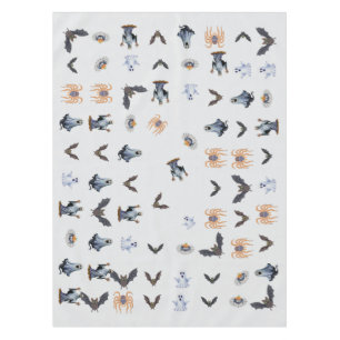 Halloween Patttern Of Creatures Tablecloth