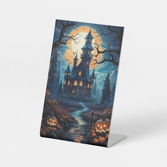 Halloween 🎃 pedestal sign (Front)