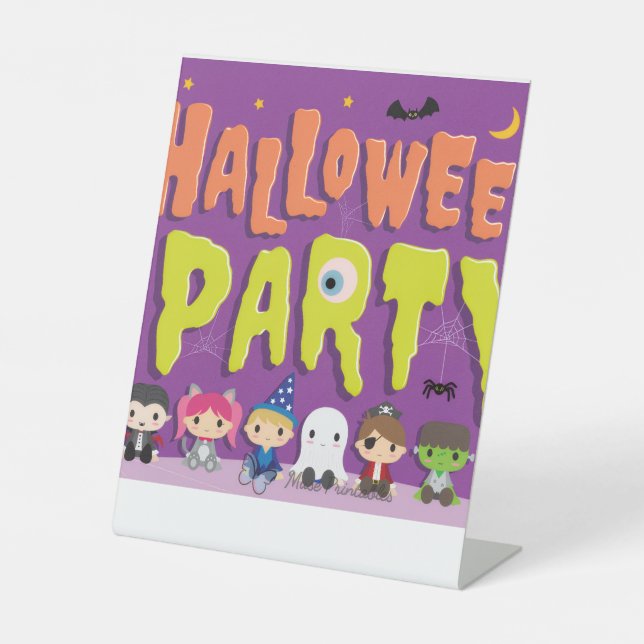 Halloween pedestal sign (Front)