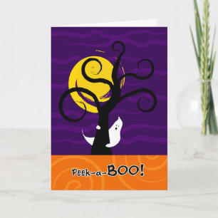 Halloween Peek-a-BOO Greeting Card