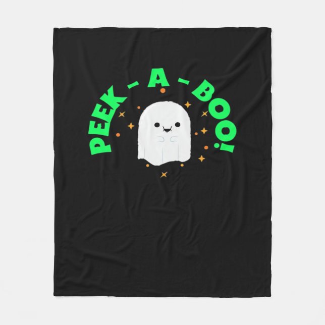 Halloween - Peekabo Fleece Blanket (Front)