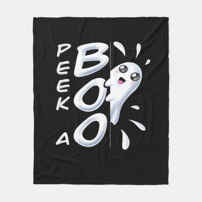 Halloween Peekabo Halloween Costume Fleece Blanket (Front)