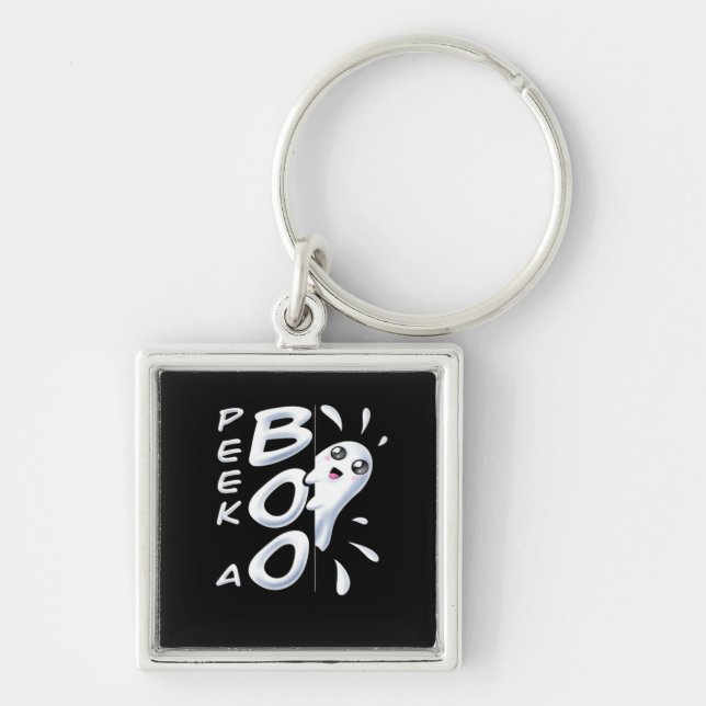 Halloween Peekabo Halloween Costume Key Ring (Front)