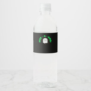 Halloween - Peekabo Water Bottle Label