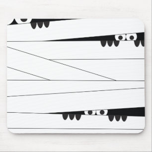 Halloween Peeking Mummy Mouse Mat