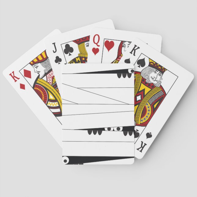 Halloween Peeking Mummy Playing Cards (Back)