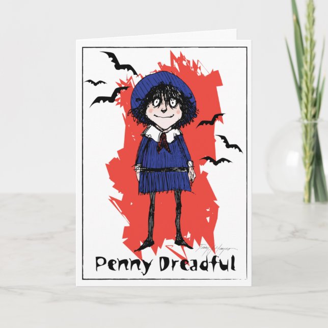 Halloween penny dreadful funny greeting card (Front)