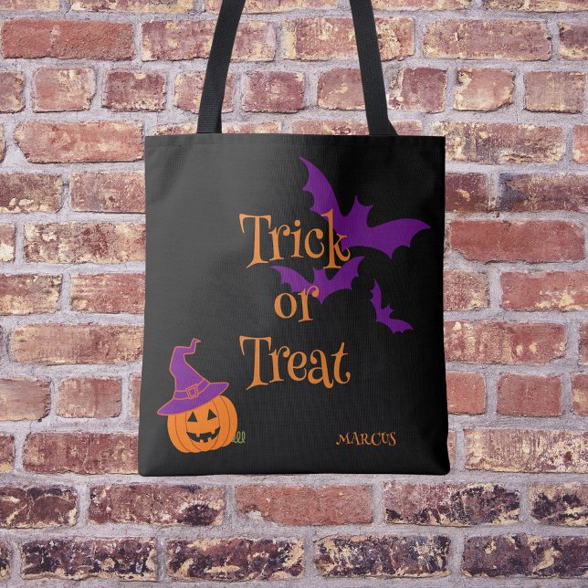 Halloween Personalised Candy Tote Bag (Creator Uploaded)
