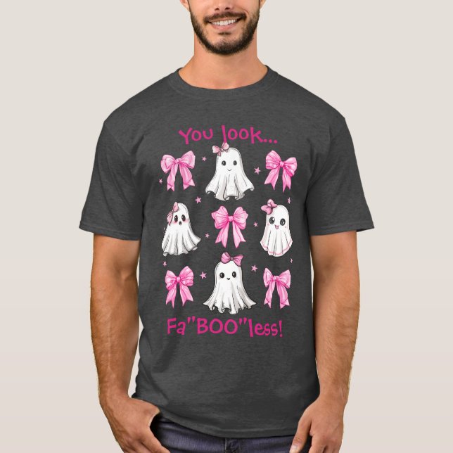 Halloween Personalised Teacher FaBOOless  T-Shirt (Front)