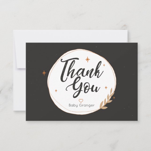 Halloween Personalised  Thank You Card (Front)