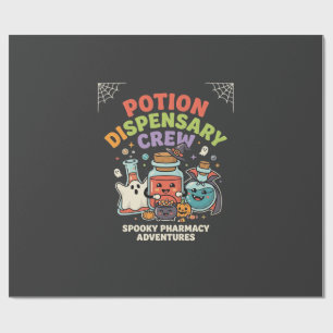 Halloween Pharmacy Potion Crew Wrapping Paper