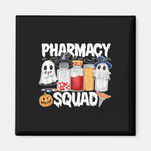 Halloween Pharmacy Squad Pills Shirts Pharmacist W Magnet