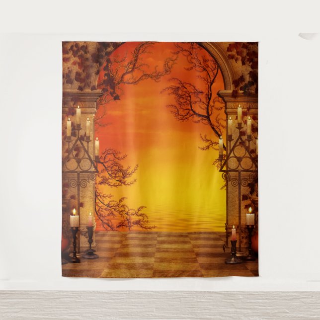 Halloween Photo Background Tapestry (Front)