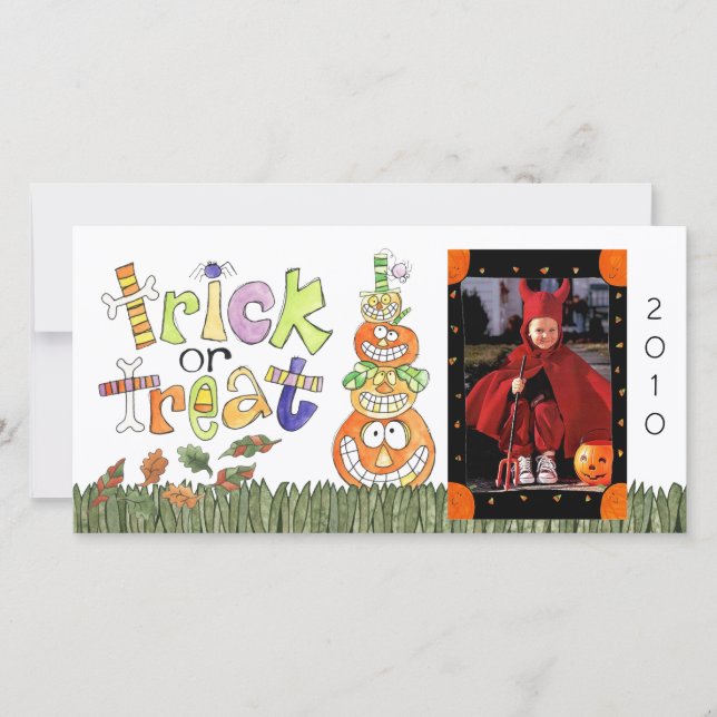 Halloween Photo Card (Front)
