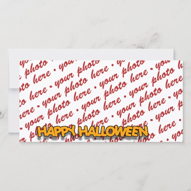 Halloween Photo Card or Photo Gift Tag (Front)