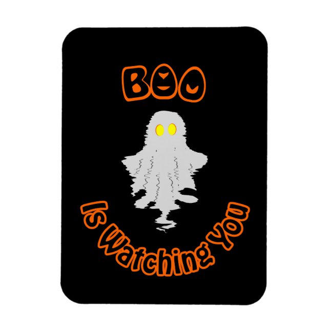 Halloween Photo Magnet | Boo Is Watching You (Vertical)