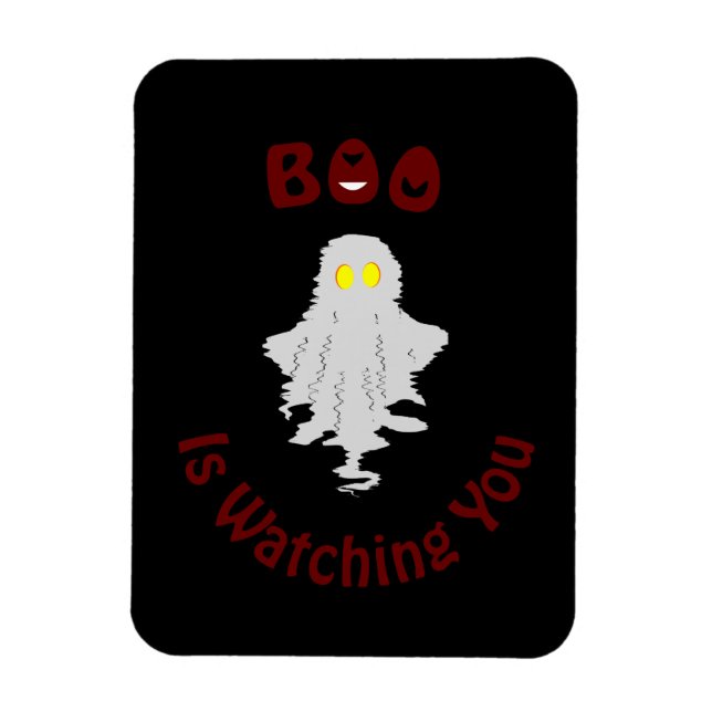 Halloween Photo Magnet | Boo Is Watching You (Vertical)