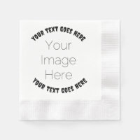 Halloween Photo Party Napkin – Custom Image & text
