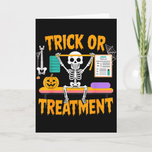 Halloween Physical Therapy Therapist Pt Trick Or T Card