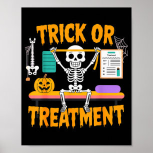 Halloween Physical Therapy Therapist Pt Trick Or T Poster