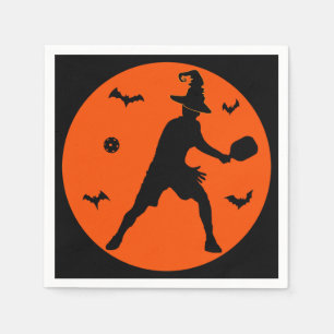 Halloween Pickleball Player Napkin