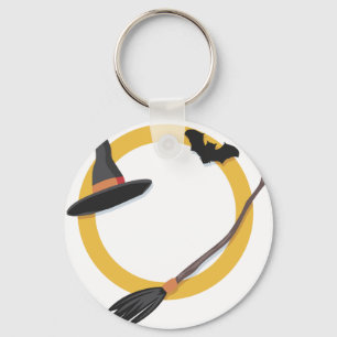 Halloween Picture Frame Key Ring