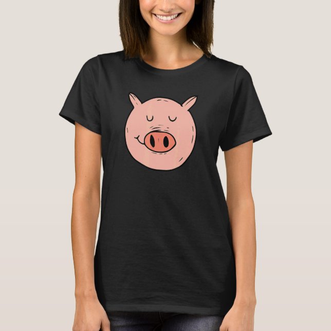 Halloween Pig Face u2013 Spooky Season Fanatic Hol T-Shirt (Front)