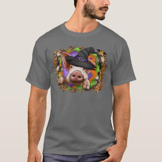 halloween pig retro T-Shirt