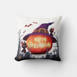 Halloween  Pillow – Pumpkin and Night Magic