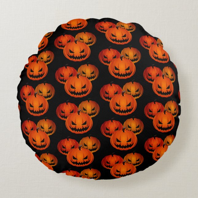 Halloween Pillow Scary Pumpkins (Front)