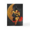 Halloween Pin-Up Girl Witch on Moon Greeting Card